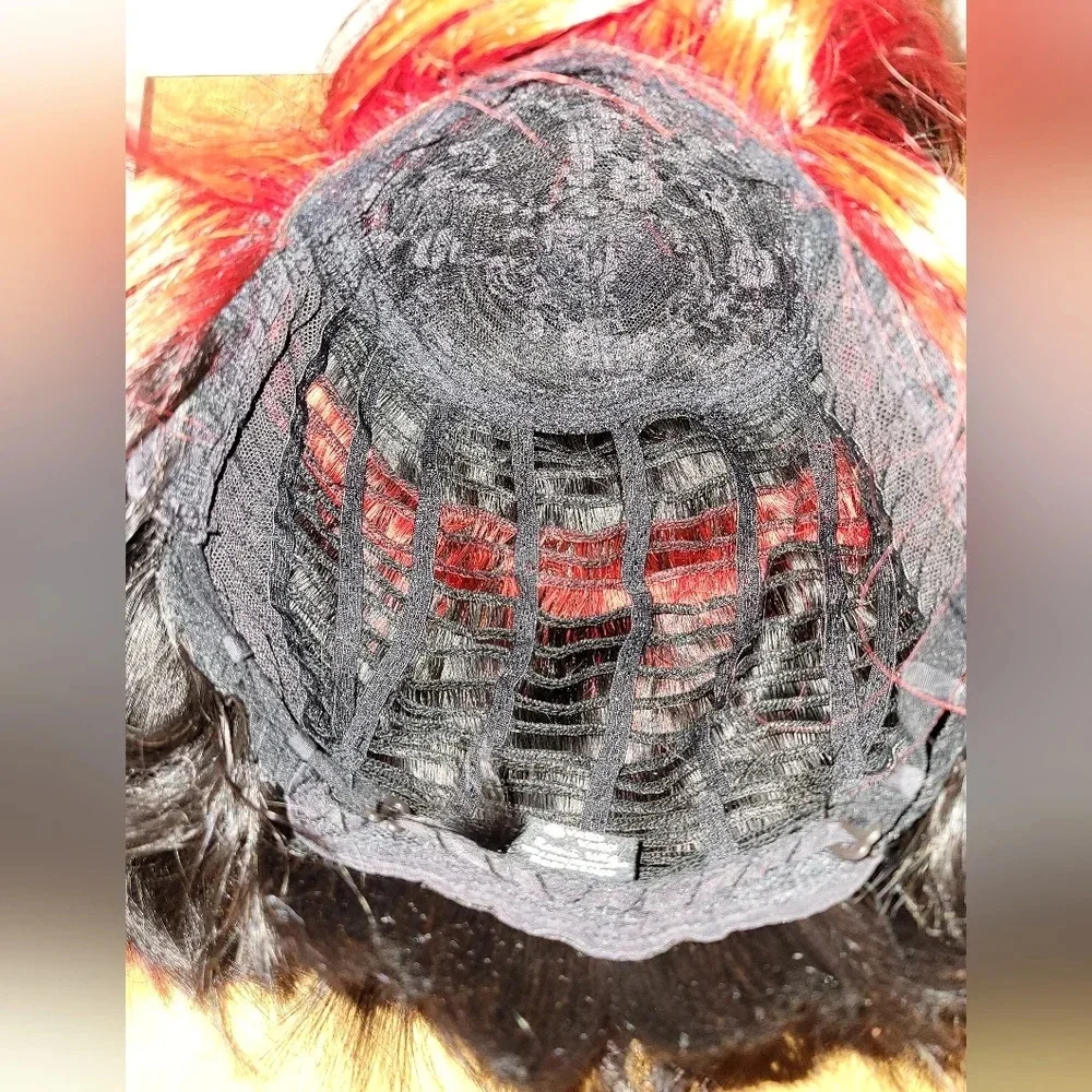 Vella Vella Remi 'Human Hair' Wig (RED/BLACK)
